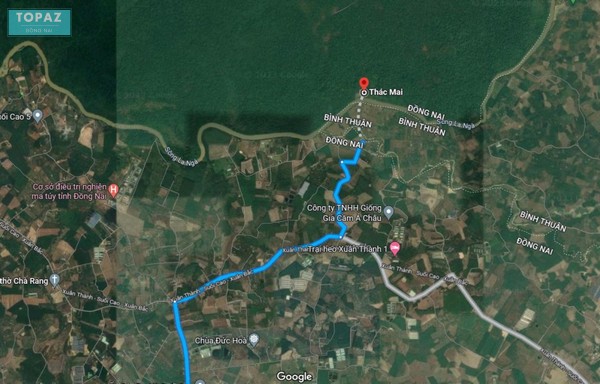 Thường Google Map sẽ dẫn bạn đến một đường cụt ở bên bờ sông La Ngà