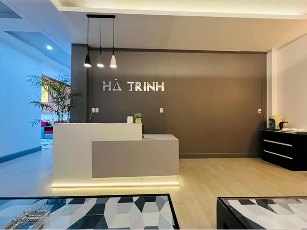 Không gian Hà Trinh Massage được thiết kế hiện đại 