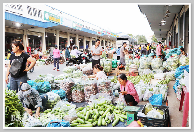 Chợ Dầu Giây cung cấp đa dạng các loại trái cây đặc sản Đồng Nai 