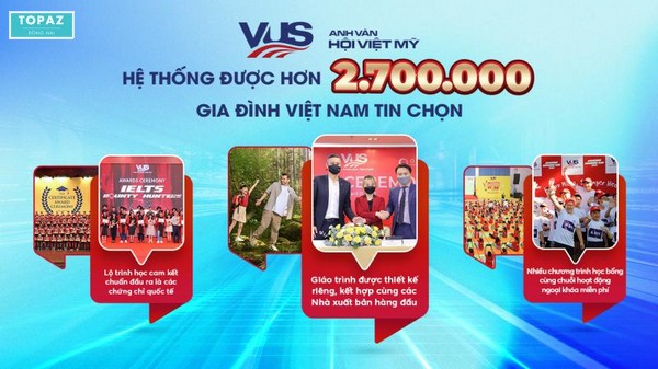 Trung tâm tiếng anh Biên Hòa - Vus - Anh Văn Hội Việt Mỹ